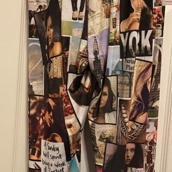 Blush - Vogue Print Inspired Leggings (NWOT) - Picture 3 of 3